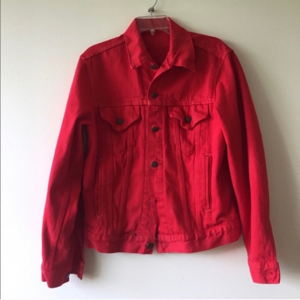 Chadwicks Red Denim Jacket for Women